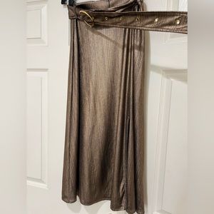 Eastnwest‎ Label gold metallic skirt - size M